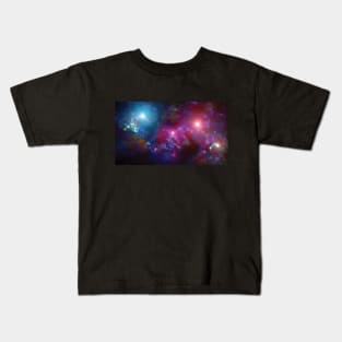 Nebula and Stars in Deep Space Kids T-Shirt